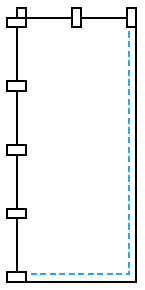 L字縫製ののぼりイメージ